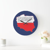 Zitat von Papst Johannes Paul II Große Wanduhr (Zuhause)