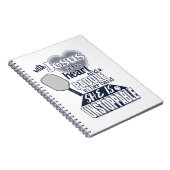 Zitat von Pickleball Paddle und Jesus-Frauen Notizblock (Rechte Seite)