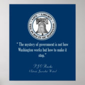 Zitat von PJ O'Rourke (Schluss machen) Poster (Vorne)