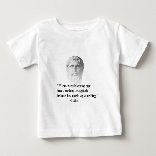Zitat von Platon Baby T-shirt (Vorderseite)