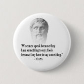 Zitat von Platon Button (Vorderseite)