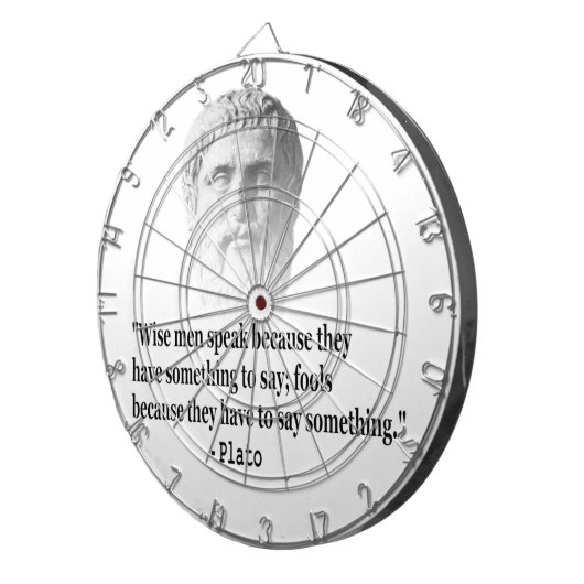 Zitat von Platon Dartscheibe (Vorderseite rechts)