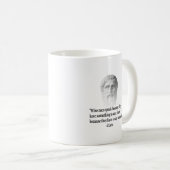 Zitat von Platon Kaffeetasse (VorderseiteRechts)