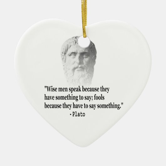 Zitat von Platon Keramikornament (Vorne)