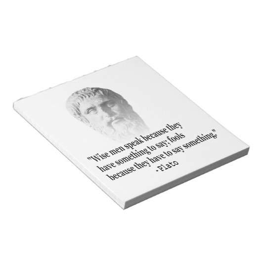 Zitat von Platon Notizblock (angewinkelt)