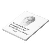 Zitat von Platon Notizblock (Rotiert)