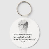 Zitat von Platon Schlüsselanhänger (Vorderseite)