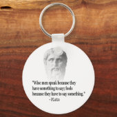 Zitat von Platon Schlüsselanhänger (Vorderseite)