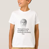 Zitat von Platon T-Shirt (Vorderseite)