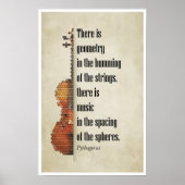 Zitat von Pythagoras Poster (Vorne)