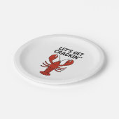 Zitat von Rotem Hummer-Party Pappteller (Schrägansicht)