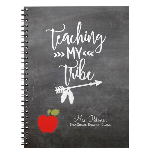 Zitat von Roten Apfeln und Ihr Lehrer für Textgesp Notizblock (Vorderseite)