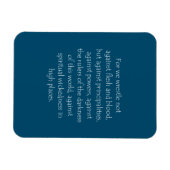 Zitat von Schriften Ephesians 6 12 Magnet (Horizontal)