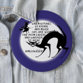 Zitat von schwarzen Katzen und Hexen Button (Beispiel)