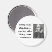 Zitat von Shakespeare 10b Magnet (Vorderseite/Rückseite)