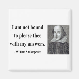 Zitat von Shakespeare 9b Magnet