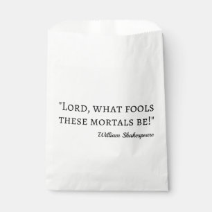 Zitat von Shakespeare - dumme Moralvorstellungen I Geschenktütchen