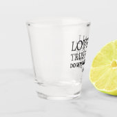 Zitat von Shakespeare - Liebe, Vertrauen und Falsc Schnapsglas (Links)