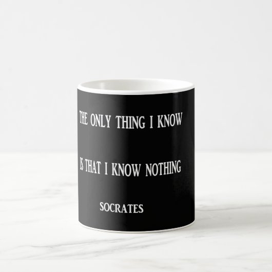 Zitat von Sokrates Kaffeetasse (Mittel)