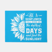 Zitat von Sonnenblumen Doormat Fußmatte (Vorderseite)