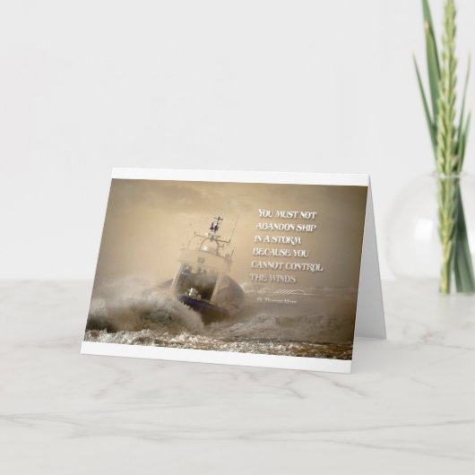 Zitat von St. Thomas More Karte (Vorderseite)