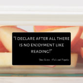 Zitat von Stolz und Vorurteilen III Etiketten (Befestigt)