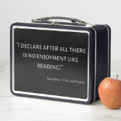 Zitat von Stolz und Vorurteilen III Metall Brotdose (Beispiel)