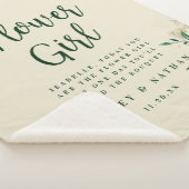 Zitat von tropischen grünen und goldblättrigen Blu Sherpadecke (3/4)