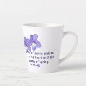 Zitat von Vogel-Foot-Violets-Wildblumen Milchtasse (Rechts)