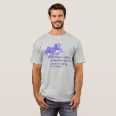 Zitat von Vogel-Foot-Violets-Wildblumen T-Shirt (Vorne ganz)