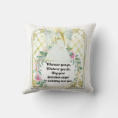 Zitat von Wächterschutzfenstern Kissen (Rückseite)