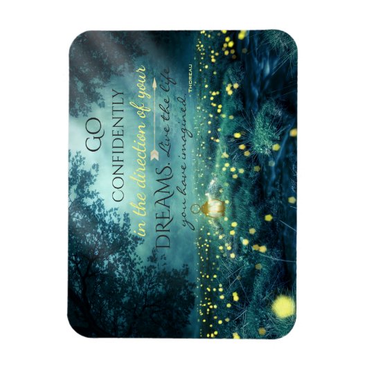 Zitat von Whimsistischen Inspirierend Träumen Magnet (Vertikal)