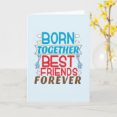 Zitat von zwei Jungs mit den besten Freunden Karte (Gelbe Blume)