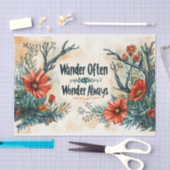 Zitat: Wander oft, wundern Sie sich immer Seidenpapier (Handwerk)