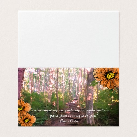 Zitat, "Wege" (Außenseite Aufgefaltet)