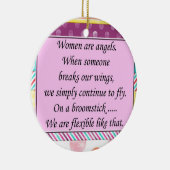 Zitat, Weihnachtsschmuck Frauen Engel (Rechts)