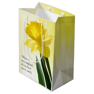 Zitat: "Wenn ich sehe eine Narzisse…" BlumePic Mittlere Geschenktüte