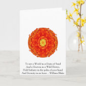 Zitat Williams Blake Karte (Gelbe Blume)