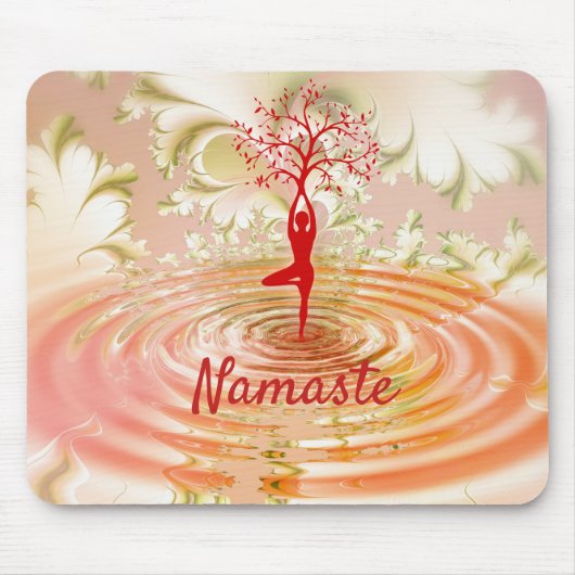 Zitat Yoga Tree of Life Zen Mousepad (Vorne)