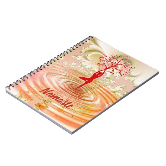 Zitat Yoga Tree of Life Zen Notizblock (Linke Seite)