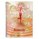 Zitat Yoga Tree of Life Zen Notizblock (Vorderseite)