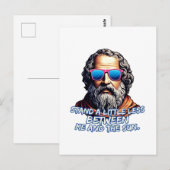 Zitat zu coolen Diogenese Postkarte (Vorne/Hinten)