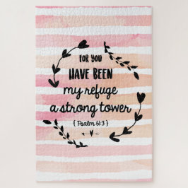 Zitat zu den christlichen Bibelversen: Starke Psal Puzzle