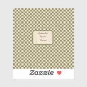 Zitat zu den Moos Green und Beige, ruhige Ecke Aufkleber (Blatt)