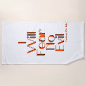 Zitat zu den Psalmen 23:4 Bibelversen Strandtuch (Vorderseite)