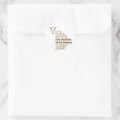 Zitat zu den Tierrechten Runder Aufkleber (Tasche)