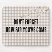 Zitat zu Gingham Mousepad (Vorne)