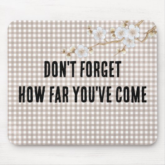 Zitat zu Gingham Mousepad (Vorne)