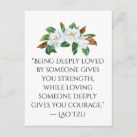 Zitat zu hübschen Magnolien und tiefen Lieben