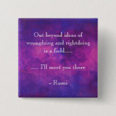 Zitat zu Lila Abstrakten Inspirationen Button (Vorderseite)